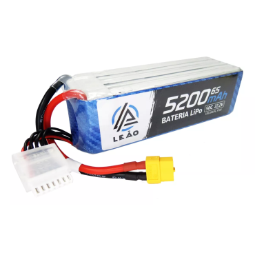 BATERIA DE LIPO 6S 22.2V 5200MAH 50C / 100C AUTO AERO ETC COM PLUG XT60 LB5200LP6 XT60